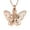 Rose Gold, variant on Abalone Shell Butterfly Urn Necklace for Ashes Animal Cremation Jewelry Keepsake Memorial Pendant Jewelry for Women Men Memorial Gifts