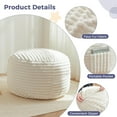 thumbnail image 3 of Kids Bean Bag Chair Bed, Convertible Bean Bag Bed for Girls & Boys, Baby Bean Bag Chair Lounger to Floor Mattress, Faux Fur Children Sofa Couch with Filler, Washable Cover, Beige, 3 of 10