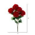 thumbnail image 2 of Vickerman 23" Artificial Crimson Red Mum Bush, 2 per Pack, 2 of 2