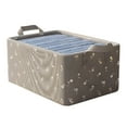 Large Capacity Storage Bins, Decorative Fabric Closet Bins with Handles