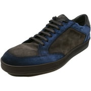 Antonio Maurizi Men's Rodeo Navy Ankle-High Suede Sneaker - 10.5 M