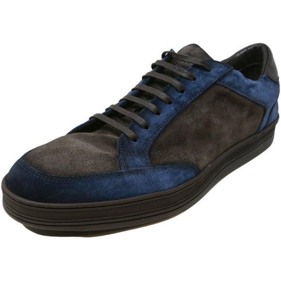 Antonio Maurizi Men's Rodeo Navy Ankle-High Suede Sneaker - 8 M
