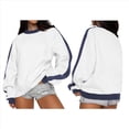 thumbnail image 2 of Sudadera Holgada de Larga para Mujer, Otoño 2025. Sudadera de Cuello Redondo. S, 2 of 5