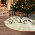 thumbnail image 5 of Rateoe Wild West Desert With Cowboys Pattern Christmas Tree Skirt with Ties, Christmas Tree Decorations, Farmhouse Christmas Decor Xmas Holiday Decorations-30", 5 of 6