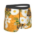 thumbnail image 3 of Balery White Floral and Butterflies Men's Boxer Briefs, Soft and Breathable Cotton Underwear with nylon Waistband-Small, 3 of 9