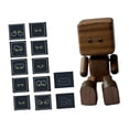 thumbnail image 4 of Adorno de muñeca de madera con pies temblorosos para salpicadero de coche, creativo, compacto y versátil. Marrón oscuro, 4 of 8