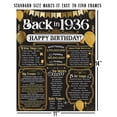 thumbnail image 2 of 90th Birthday Party Decorations for 90th Birthday (Ninety) - Remembering The Year 1936 - Party Supplies - Gifts for Men and Women Turning 90 - Back In 1936 Birthday Card 11x14 Unframed Print, 2 of 8