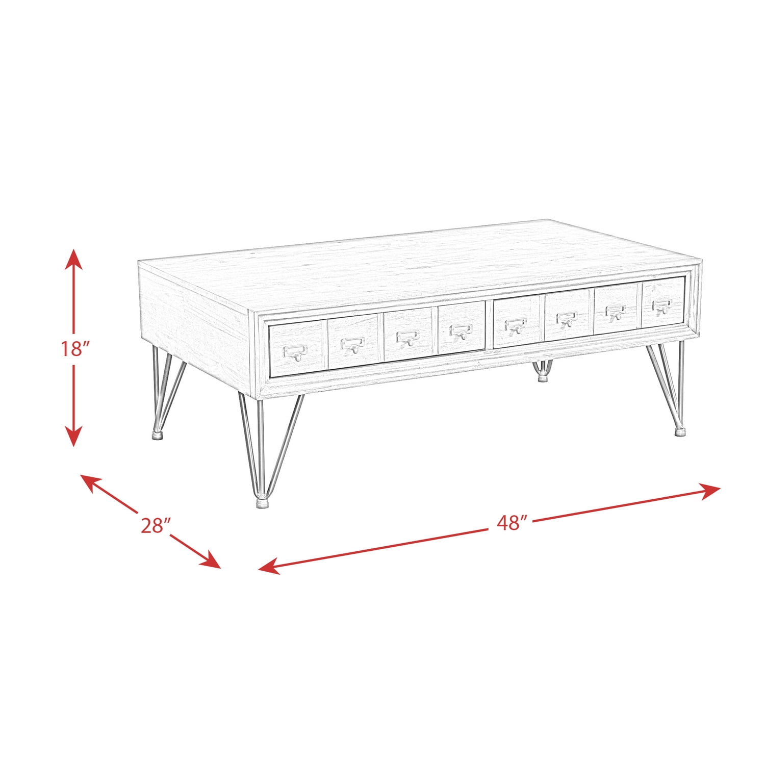 Picket House Furnishings Tanner Coffee Table