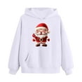 thumbnail image 5 of ATOGUTA Outfits Girl Tracksuit Christmas Hoodie Sweatshirt and Sweatpants Joggers Set with Pockets Size 2T-14, White, 5 of 6