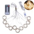 thumbnail image 2 of CNKOO 300LED 3x3Meter Curtain Strings Light USB 8-Mode Fairy Lamp with Remote Control, 2 of 8