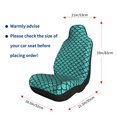thumbnail image 5 of Yiaed Aquamarine Glitter Print Car Seat Covers,Universal Auto Seats Protector Fits for Car,SUV Sedan,Truck,Automotive Seat Covers & Accessories, 5 of 9