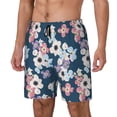 thumbnail image 2 of Uemuo Flowers Pattern Mens Swim Trunks Quick Dry Board Shorts with Mesh Lining, Stretch Beach Shorts Quick Dry No-Chafing Board Shorts-XX-Large, 2 of 9