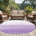 thumbnail image 5 of Round Area Rug 6ft,Abstract Stripe Gradient Purple Washable Carpet Non-Slip Runner Accent Rugs Indoor Floor Mat for Bedroom Living Room Decor,Modern Watercolor Striped, 5 of 9