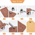 thumbnail image 4 of 20sets Boot Lace Hooks Kit Brass Shoes Eyelets Buckles and Press Stud Tools with Rivets and Rings for Climb Hiking Shoes Antique Brown, 4 of 9