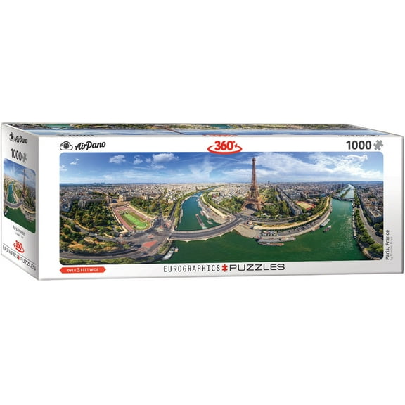 Paris France Panoramic 1000-Piece Puzzle