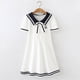 thumbnail image 2 of Vestido de verano para niñas, estilo infantil, falda azul marino, vestido deportivo para niñas medianas y grandes, vestido de princesa para niñas de 12 años, 2 of 5