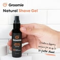 thumbnail image 4 of Groomie Natural Shave Gel for Delicate Skin Unscented Pre-Shave for Women & Men, 60ml, 4 of 6