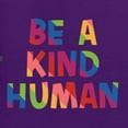 thumbnail image 6 of Wild Bobby Be A Kind Human Positive Inspirational Slogan Inspirational/Christian Women Graphic Tee, Purple, XX-Large, 6 of 6