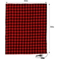 thumbnail image 5 of Heated Car Blanket - 12 Volt Travel Electric Blanket for Car, Truck, SUV, RV - Great for Cold Weather, Camping - 59" L x 43” W (Black/Red Plaid), 5 of 7