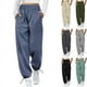 thumbnail image 2 of Pantalones deportivos de pierna ancha con cordón informal para mujer de estilo europeo y americano de otoño Pantalones de pierna ancha para mujer, 2 of 6