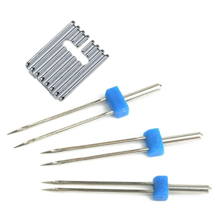 Twin Needles for Sewing Machine Combo Pack, Medium Ball Point Stretch  Needles for Sewing Machine Singer