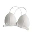 thumbnail image 1 of Sujetador sin hilos transpirable Hacer subir bralette hilo de algodón sexy ropa interior con hebilla frontal, blanco kenally AP001473-01B, 1 of 7