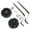 Black, variant on Ohmyroo Adjustable Bicycle Training Wheels For 12 To 20 Inch Bicycles Stable Balance Supports For Beginners