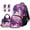 Cat Moon, variant on Yuyamidu Cute Axolotl School Backpack with Lunch Bag 17 Inch Purple Cherry Blossom Schoolbags Set Age 8-9 Primary School Bookbag for 5th Grade Kids Girls Lunch Box Pencil Case Bookmarks, 5 PCS