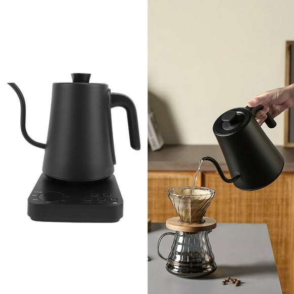 Electric Gooseneck Kettle LCD Screen Fast Boiling Pour Over Coffee and Tea Kettle with Temperature Control