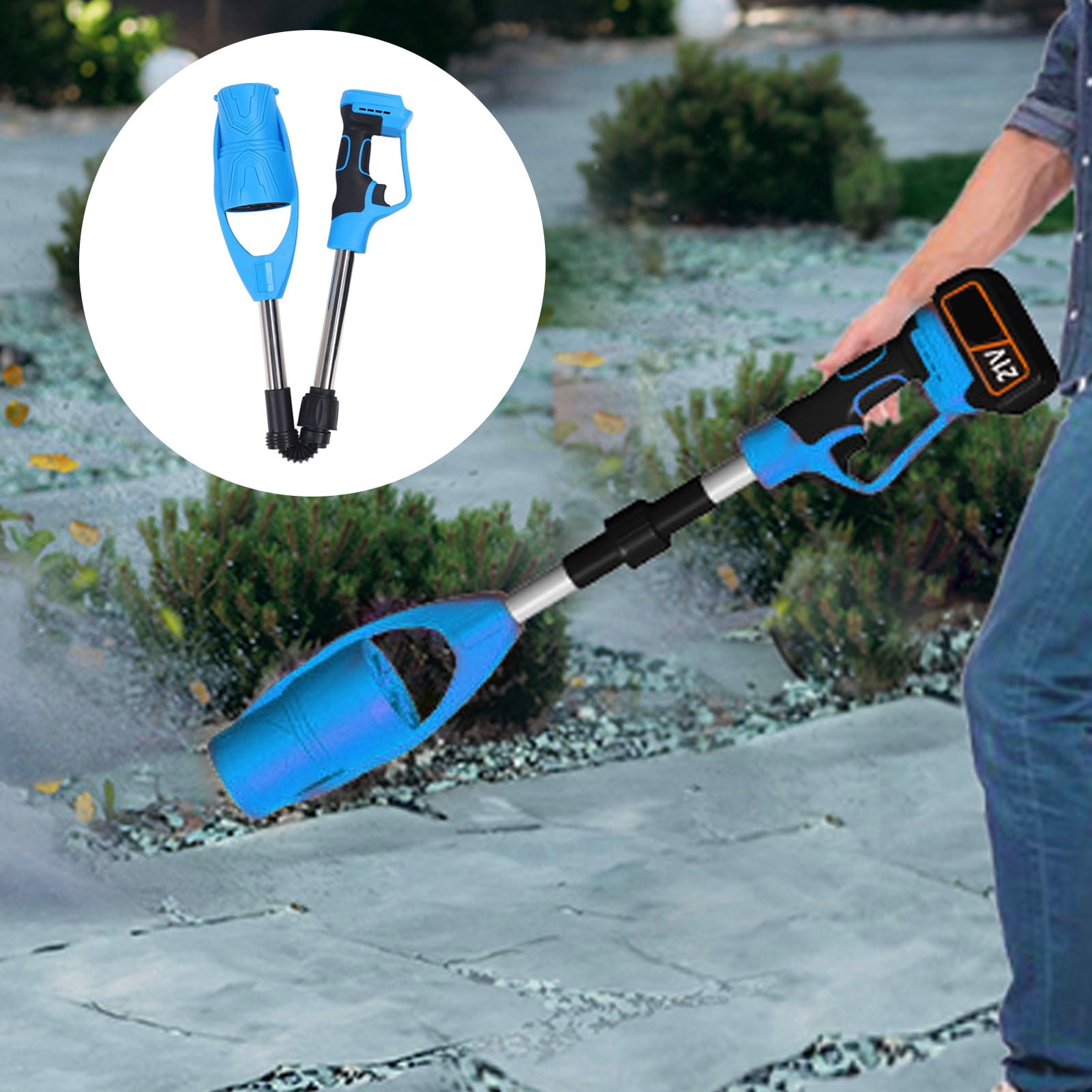 Xirurus Cordless Leaf Blower 520CFM 150MPH Foldable 21V Battery Powered Leaf Vacuum for Lawn Care Bare Tool