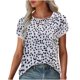 thumbnail image 2 of Pntutb Camiseta de manga corta con cuello redondo y estampado para mujer Camiseta holgada informal de verano Pntutb Pntutb-9092, 2 of 8