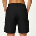 thumbnail image 6 of Yievot Cargo Shorts for Women 7 Inch Inseam Button High Waist Multi Pocket Casual Summer Outdoor Hiking Shorts, 6 of 9