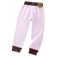 thumbnail image 4 of Pantalones largos de invierno para niños, de tela a cuadros, con forro polar y leggings gruesos, pantalones largos para niñas, pantalones de poliéster., 4 of 5