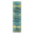 thumbnail image 2 of Unique Loom Outdoor Coastal Collection Area Rug - Ombre (2' 7" x 10' Runner Multi.Blue/Yellow), 2 of 11