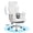 White, variant on CONCETTA Ergonomic Big and Tall Office Chair, Scratch-Resistant PU Leather Executive Desk Chair with Spring Lumbar Support Gray