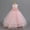 Pink, variant on Girls Pageant Princess Sleeve Flower Ball Gown Dress, Kids Wedding Bridesmaid Pageant Party Formal Long Gown Princess Tulle Floral Embroidery Girl Birthday Party Dresses - 2-10T