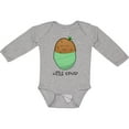 thumbnail image 3 of Inktastic Little Spud Green Boys or Girls Long Sleeve Baby Bodysuit, 3 of 5