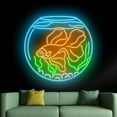thumbnail image 4 of Handmadetneonsign Goldfish Tank Neon Sign, Fish Wall Art Decor, Goldfish Led Light, Home Wall Decor 52133, 4 of 5