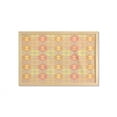 thumbnail image 1 of Tribal Wall Art with Frame, Abstract Bubbles on Diamond Shaped Backdrop Stripes Traditional Boho Art Print, Printed Fabric Poster for Bathroom Living Room, 35" x 23", Multicolor, by Ambesonne, 1 of 2
