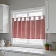 thumbnail image 4 of Durable Gingham Check Kitchen Window Valance, Rectangular Nylon Fabric Light Blocking Curtain for Kitchen Living Room Bedroom Dining Room, 39.37 X 17.72 Inches (Single Panel), 4 of 6