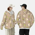 thumbnail image 6 of Gaeub Egg and Avocado Men's and Women's UPF 50+ Long-Sleeved Sun Protection Clothing, Fishing Shirt Long Sleeve Zip - Small, 6 of 9