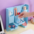 thumbnail image 4 of CAROOTU Foldable Magnetic Pen Case Makeup Storage Box Desktop Organizer Stand Case School Office Supply, 4 of 7
