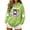 Army Green, variant on Vixolx Womens Hallween Sweatshirts Ghost Graphic Drawstring Hoodies with Pocket Winter Long Sleeve Tops