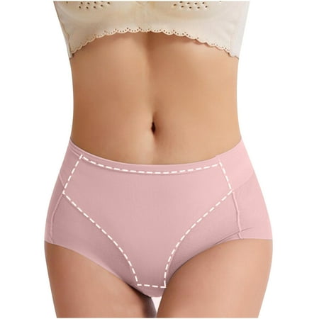 

DECILRO Lingerie for Women Women s Thin Mid Waist Postpartum Briefs Waist Closing And Hip Lifting Underwear Mesh Breathable Pure Cotton Women s Underwear Waistband Beauty Pink XXXL