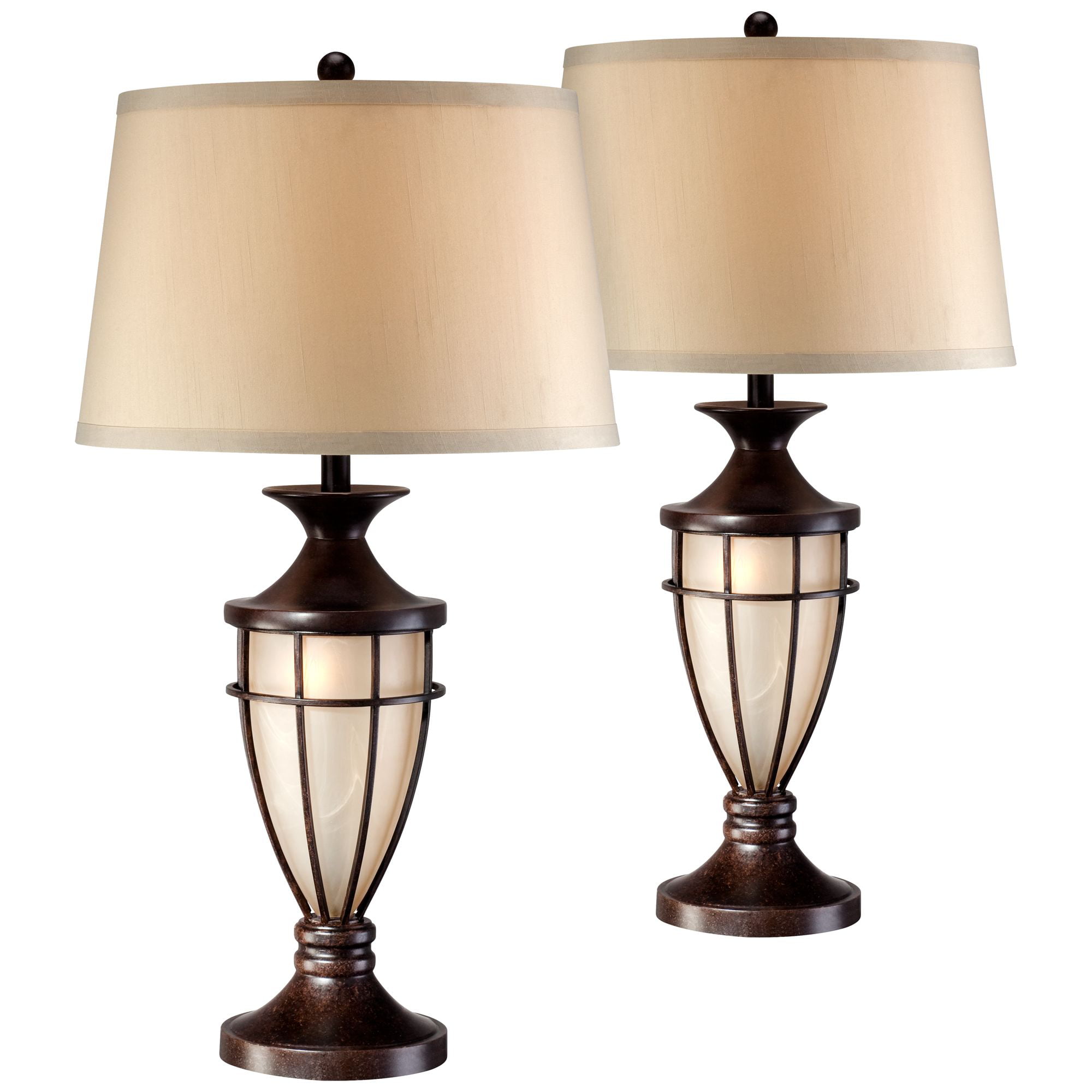 John Timberland Traditional Table Lamps Set of 2 with