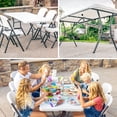 thumbnail image 4 of Lifetime 6 Foot Fold-in-Half Rectangle Table, Indoor/Outdoor Light Commercial Grade, White Granite (280857), 4 of 17