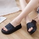 thumbnail image 5 of Amzcrzy Zapatos de mujer,Zapatos de mujer,Zapatillas de mujer, Zapatillas de cuña para mujer, suela gruesa, color boca de pez, informales Sandalias Mujer Zapatillas De Casa, 5 of 8