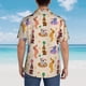 thumbnail image 4 of Balery Dogs In Different Poses Camisas hawaianas de manga corta para hombre, camisas playeras de corte holgado, camisas de vacaciones con botones,3X-Large, 4 of 7
