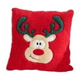 thumbnail image 2 of Puntoco Cojín navideño de algodón y terciopelo con bordado, funda de almohada decorativa Liquidación de adornos de decoración interior y exterior en Navidad, 2 of 6