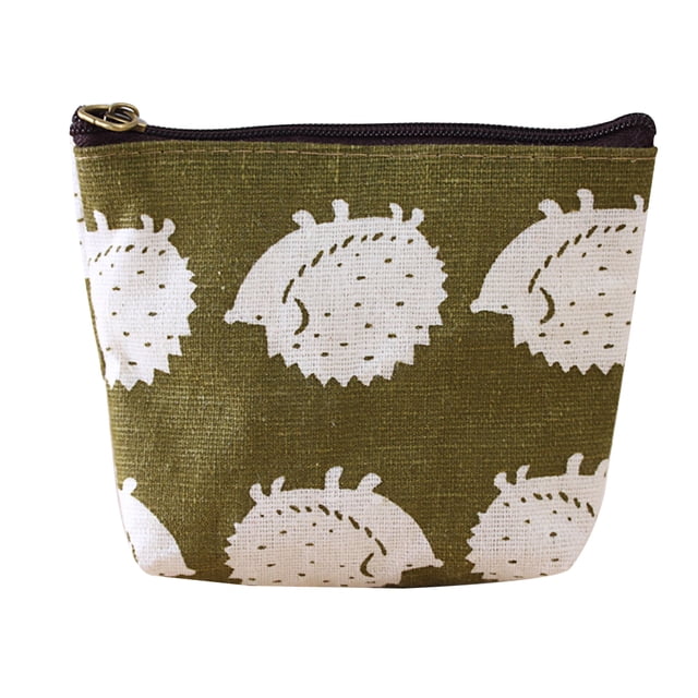 Matsuzay Mini monedero de mujer, monedero de dibujos animados, monedero, monedero, tarjetero, cremallera, cambio, estuche, bolsa de almacenamiento de Carpetas de archivos polvo de cubo